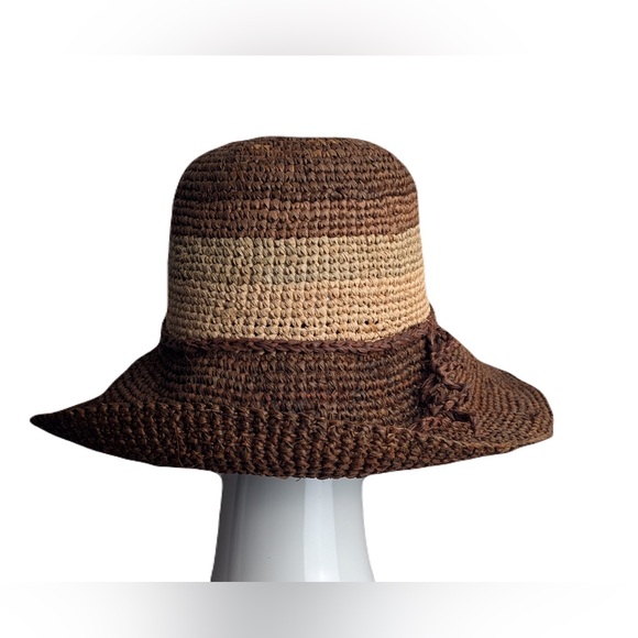 Chic Rust Woven Sun Hat - Picture 4 of 7